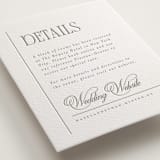 "Sidebar" - Letterpress Direction Cards in Ash by Everett Paper Goods - Detail