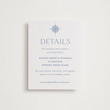 "the cliff" - Letterpress Direction Cards in Provincial Blue by Tennie and Co. - Front