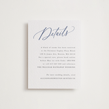 "Statement Names" - Letterpress Direction Cards in Lapis by Hooray Creative - Front