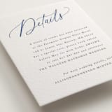"Statement Names" - Letterpress Direction Cards in Lapis by Hooray Creative - Detail
