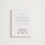 "Italian Countryside" - Letterpress Direction Cards in Warm Gray by Melinda Denison - Front