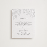 "Garden" - Letterpress Direction Cards in Garden by Leah Bisch - Front