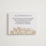 "Spellbound" - Letterpress Direction Cards in Faux Gold by Pink House Press - Front