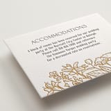 "Spellbound" - Letterpress Direction Cards in Faux Gold by Pink House Press - Detail