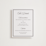 "Lowcountry" - Letterpress Direction Cards in Graphite by Megan Davis - Front
