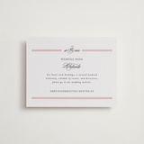"Steeped in Tradition" - Letterpress Direction Cards in Scarlet by Design Lotus - Front
