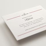 "Steeped in Tradition" - Letterpress Direction Cards in Scarlet by Design Lotus - Detail