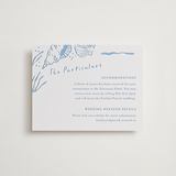 "Shoreline" - Letterpress Direction Cards in Sky Blue by Oscar and Emma - Karly Depew - Front