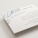 "Shoreline" - Letterpress Direction Cards in Sky Blue by Oscar and Emma - Karly Depew - Detail
