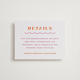 "Tanti Baci" - Letterpress Direction Cards in Fuchsia by Olivia Raufman - Front