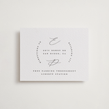 "Paradox" - Letterpress Direction Cards in Soft Black by Gwen Bedat - Front