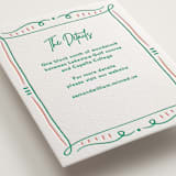 "Sketch" - Letterpress Direction Cards in Shamrock by Elly - Detail