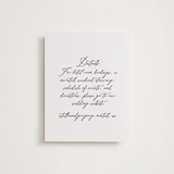 "Ever classic" - Letterpress Direction Cards in Ever Classic by Design Lotus - Front