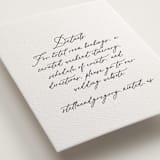 "Ever classic" - Letterpress Direction Cards in Ever Classic by Design Lotus - Detail