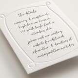 "Artist Hand" - Letterpress Direction Cards in Artist Hand by Heather Schertzer - Detail