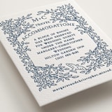"Whimsical Woodland" - Letterpress Direction Cards in Indigo by Paper Sun Studio - Detail
