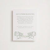 "Vineyard Vows" - Letterpress Direction Cards in Mint by Pink House Press - Front