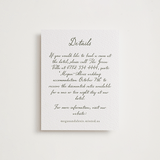 "Handwritten" - Letterpress Direction Cards in Moss by Cass Loh - Front