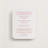 "Racquet" - Letterpress Direction Cards in Verona Sunset by Megan Davis - Front