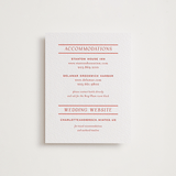 "Racquet" - Letterpress Direction Cards in Verona Sunset by Megan Davis - Front