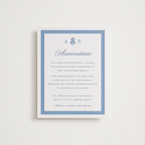"Sweet Garden" - Letterpress Direction Cards in Provincial Blue by Erin German - Front