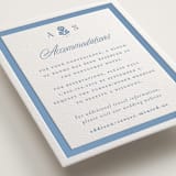 "Sweet Garden" - Letterpress Direction Cards in Provincial Blue by Erin German - Detail