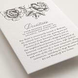 "Wedding Press" - Letterpress Direction Cards in Graphite by Chris Griffith - Detail