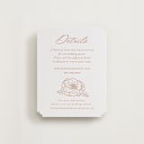 "Camellia.." - Letterpress Direction Cards in Sandstone by Vera Lim - Front