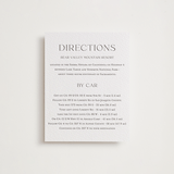 "Mountain Serenity" - Letterpress Direction Cards in Graphite by Lucrecia Caporale - Front