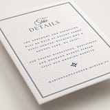 "Tiled" - Letterpress Direction Cards in Lapis by Angela Garrick - Detail