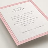 "Hydrangea Blooms" - Letterpress Direction Cards in Blush by Paula Pecevich - Detail