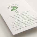 "Iconic" - Letterpress Direction Cards in Pear by Creo Study - Detail