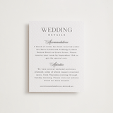 "Ambrose" - Letterpress Direction Cards in Soft Black by Olivia Raufman - Front