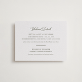 "Putnam" - Letterpress Direction Cards in Moss by Megan Davis - Front