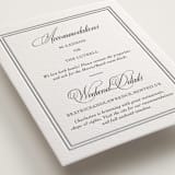 "Bradford" - Letterpress Direction Cards in Charcoal by Megan Davis - Detail