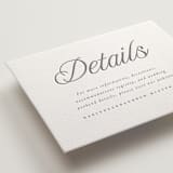 "Icon" - Letterpress Direction Cards in Gravel by Vera Lim - Detail