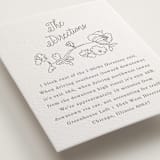 "Note" - Letterpress Direction Cards in Gravel by Baumbirdy - Detail