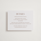 "chic" - Letterpress Direction Cards in Burnt Sienna by Vanessa Doyle - Front