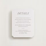 "Magnolia" - Letterpress Direction Cards in Graphite by Eric Clegg - Front