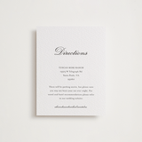 "Finely" - Letterpress Direction Cards in Soft Black by Ani Somi - Front
