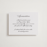 "palazzo" - Letterpress Direction Cards in Soft Black by Benita Crandall - Front