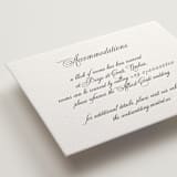 "palazzo" - Letterpress Direction Cards in Soft Black by Benita Crandall - Detail