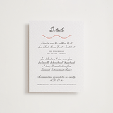 "Ocean Love" - Letterpress Direction Cards in Peach by Alston Foster - Front