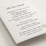"Astor Elegance" - Letterpress Direction Cards in Midnight by Clover and Lamb - Detail