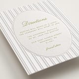 "Calia " - Letterpress Direction Cards in Avocado by Ani Somi - Detail