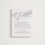 "Mirin" - Letterpress Direction Cards in Soft Black by Kate Ahn - Front