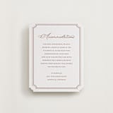 "Avery" - Letterpress Direction Cards in Cinnamon by Jennifer Postorino - Front