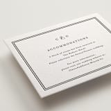 "Timeless Together" - Letterpress Direction Cards in Soft Black by Carolyn MacLaren - Detail