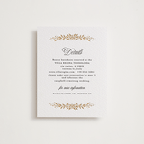 "Lake Como" - Letterpress Direction Cards in Faux Gold by Kate Ahn - Front