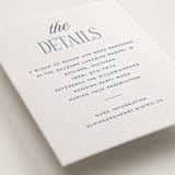 "Threaded" - Letterpress Direction Cards in Periwinkle by Pixel and Hank - Detail